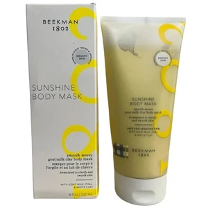 Mascarilla corporal exfoliante hidratante Beekman 1802 Sunshine leche de cabra arcilla nueva en caja $44 - Imagen 1 de 4