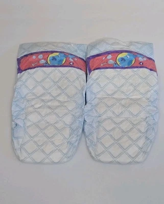 Pistas azules vintage Luvs talla 4: 2 pañales Foto 1 de 3