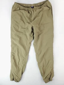Patagonia Baggies Pants Mens Large Khaki Joggers Performance Hiking Outdoor - Picture 1 of 15