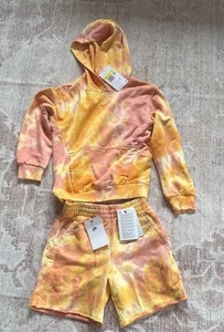 Girls Nike Tie-Dye Hoodie and Shorts Set Small $140 - Picture 1 of 6