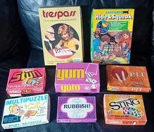 VINTAGE 1960S-1980s JOB LOT 8 BOXED GAMES.GOOD CONDITION ALL COMPLETE. USED. - Picture 1 of 18