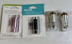 Cricut Lot 4 Pc. Knife Blade Housing Fabric Point Deep Point More New FREE SHIP - Picture 1 of 2