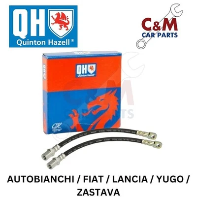 Front Brake Hose Pair fits FIAT 128 (1969-1984) - QH - Image 1 of 2