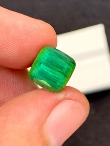 Green Tourmaline Faceted 7.55 ct - Kunar Mines Jewelry Accent - Picture 1 of 10