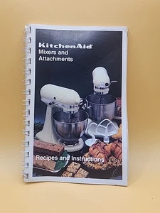 Vintage Recipe Instruction Manual Kitchen Aid Mixer Attachments Spiral Bound - Picture 1 of 5
