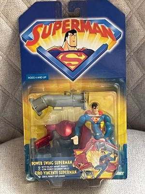 ВИНТАЖНЫЙ 1998 KENNER ПИТАНИЯ КАЧЕЛИ СУПЕРМЕН ФИГУРКА С ВЗРЫВ ОТДЕЛЬНО РОБОТ НОВЫЙ - Изображение 1 из 2