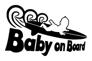 Baby On Board Decal #4 5"x8" Choose Color - Picture 1 of 2