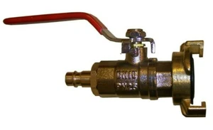 Adapter Klauenkupplung Geka auf Stecker Druckluft DN 7.2, mit Kugelhahn, .483 - Bild 1 von 1
