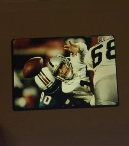Oakland Raiders Vs Miami Dolphins Game - 1990's NFL Football 35mm Slide - Picture 1 of 2