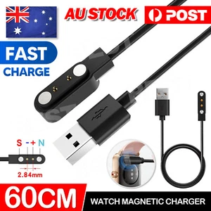 2-Pin Universal USB Data Charging Cable Magnetic Charger For Smart Watch 60CM - Picture 1 of 12