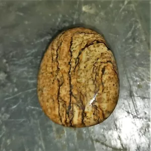 Colgante de jaspe de paisaje perforado jardín zen nº 1 piedras preciosas - Imagen 1 de 2