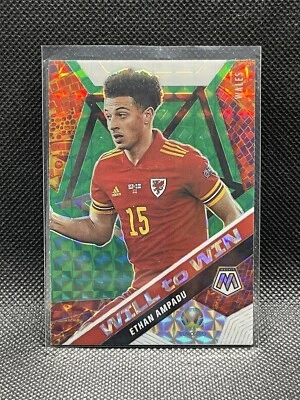 Ethan Ampadu 2021 Mosaic UEFA Euro Will To Win Green Prizm Wales #24 - Image 1 of 2