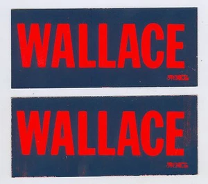 2 unused 1968 Governor George Wallace for President, 4 inch Decals - Picture 1 of 2