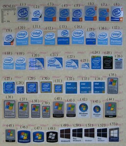Pentium 3 Sticker Pentium 4 Pentium dual core Pentium m Pentium D / OS Sticker