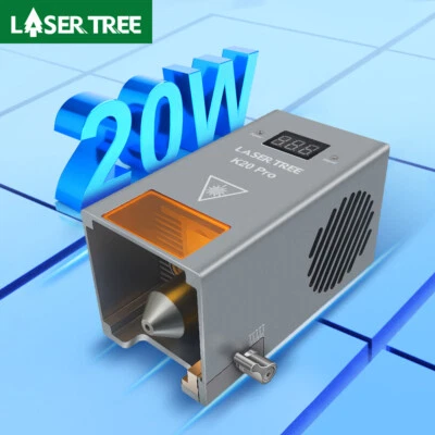 20W Optical Power Laser Head Cutting Module Engraver Tools, with Air Pump Kit  - Photo 1/4