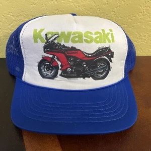 Vintage YA Kawasaki Motorrad SnapBack Mütze Neu mit Etikett NEU - Bild 1 von 7