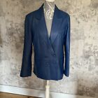 Gestuz Lambs Leather Jacket Colbert Blue Colour Size 36 Inch Chest..10 New.