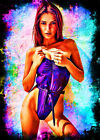Emily Ratajkowski Sexy Model 5/5 Aceo  Fine Art Print Card By:Q Pose 41