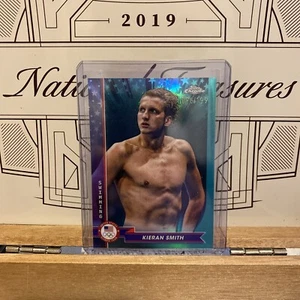2024 TOPPS CHROME OLYMPICS KIERAN SMIT AQUA REFRACTOR #17/199 SWIMMING - Picture 1 of 2