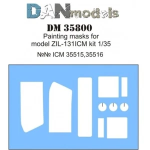 Pintura de máscaras Dan Models 35800 escala 1:35 para modelo Zil 131 ICM 35515.35516 - Imagen 1 de 6