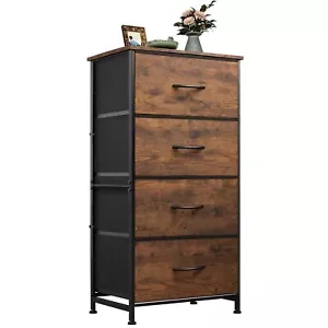 Dresser With 4 Drawers Fabric Storage Tower Organizer Unit For Bedroom Hallway E - Picture 1 of 7