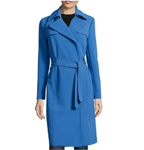 Liz Claiborne Trench Coat Size XL Blue Jewel Msrp $150.00 New   - Picture 1 of 5
