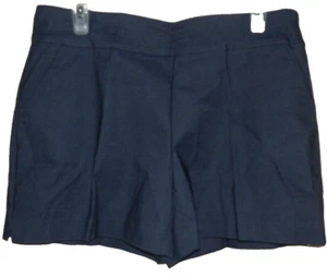 New Womens size Large 12-14 Blue Millennium Shorts 4" Inseam Time And Tru - Picture 1 of 2