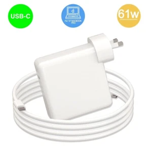 61W USB-C Charger Adapter For MacBook AIR 13 Inch M1 MACBOOK PRO A1708 A1718 - Picture 1 of 6