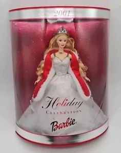 Barbie Vintage Mattel Holiday Celebration Edizione Speciale 2001 Bambola Scatola Sigillata - Foto 1 di 8