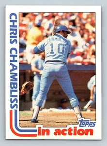 1982 Topps #321 - Chris Chambliss - Atlanta Braves - In Action - Picture 1 of 2
