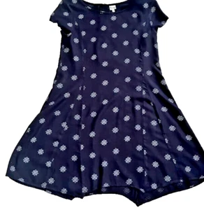 Mudd Girl's Plus Black Dress with White Flowers - Size 16-1/2 - 100% Rayon - Picture 1 of 7