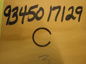 NOS Yamaha R6 Banshee FZ6 Inner Circlip 93450-17129 NEW OEM QTY 2 FAST SHIP - Picture 1 of 2