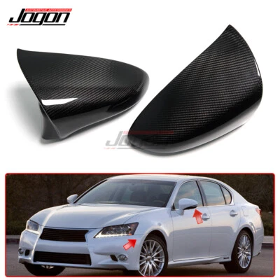 Cubierta de tapa de espejo retrovisor lateral carbono real para Lexus GS F SPORT GS350 GS450 GS-F 12+ Foto 1 de 4