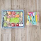 NEW! Little Treasures Fruit Play Set with Knife Cutting Board Cookie Cutters Lot