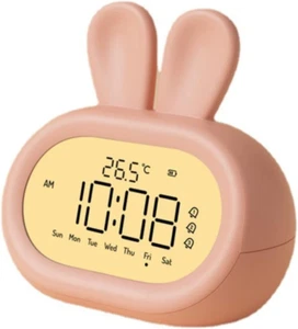 Rabbit Digital Alarm Clock with Night Light,3 Sets of Alarms, Adjustable Volu... - Picture 1 of 1