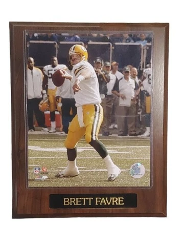 2007 Green Bay Packer, Brett Favre, career plaque 13x10 Cover