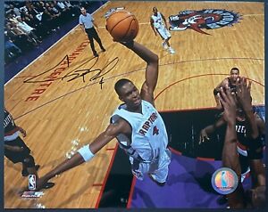 Chris Bosh Toronto Raptors Dunk Photo Autographed / Signed Basketball NBA ACC