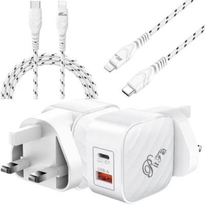 For iPad Air Pro Mini 12.9 10.9 11 11 10.2 2021 2022 2020 Charger Plug Adapter - Image 1 of 4