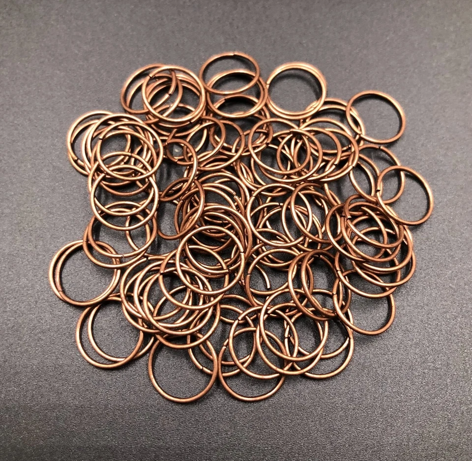 100 piezas Anillos de Salto Joyería Artesanía Conectores Negro Plata Bronce Dividido Foto 1 de 1