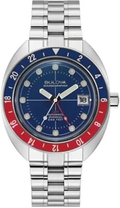 Bulova Devil Diver GMT 96B405 - Picture 1 of 6