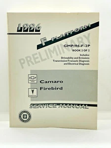 1996 Camero Firebird Service Shop Manual Repair GMP/96-F-2P F Platform Book 2 - Picture 1 of 10