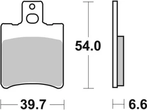 Bremsbeläge SBS 114HM Street Ceramic - Bild 1 von 1