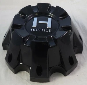 Hostile Wheels Satin Gloss Black Custom Wheel Center Cap # HC-8802B / CAP M-893 - Picture 1 of 4