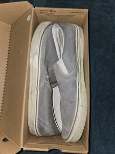 Vans Classic Slip-On Men’s Size Comfortable Grey Plenty Of Tread Shoes Style - Picture 1 of 12