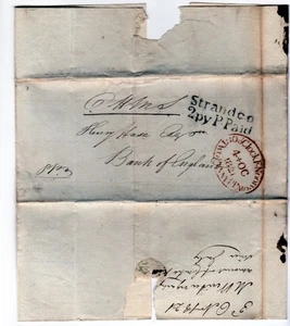 Postgeschichte. Vorstempel. London Lokalposts. 'Strand c.o 2py.P.Paid'. 1821 - Bild 1 von 1