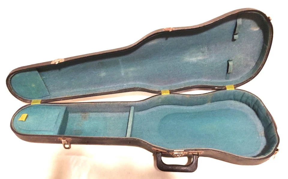 Funda Geib Vintage VIOLA, 16”-17” 1900s, Cubierta Negra, Interior Acolchado Foto 1 de 4