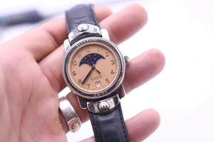 Mens unisex Ecclissi sterling silver moon moon phase wrist watch date 424 - Picture 1 of 9