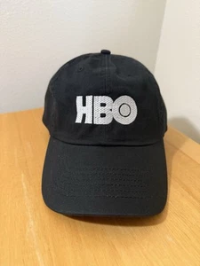 HBO Strap Back Dad Hat Tv Network Black Baseball Cap Television - Picture 1 of 3