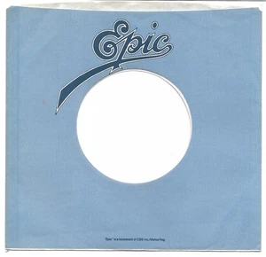 Company 45rpm Sleeve ONLY: Epic Records 1979-85 - VG+ to Excellent Condition! - Picture 1 of 1