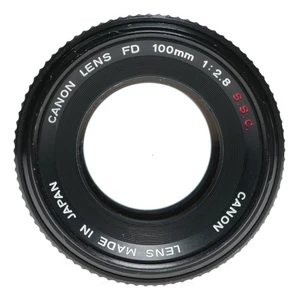 Canon lens FD 100mm 1:2.8 S.S.C camera lens f/2.8 rare vintage glass - Picture 1 of 9